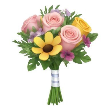 wedding flowers bouquet sticker