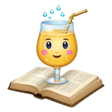 A sparkling Bubblr drink holding a Bible sticker