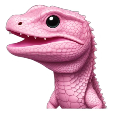 pink tegu lizard sticker