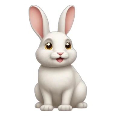 Lapin qui rigole sticker