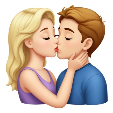 Stella kissing Noah O’Neill ￼ sticker