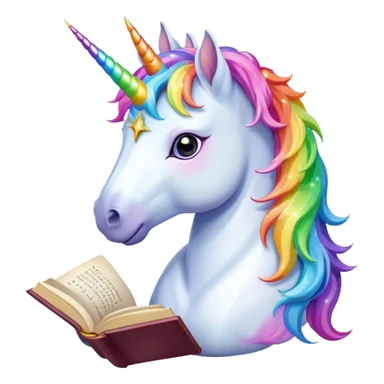 Unicorns read book
A majestic unicorn with rainbow mane holding an open book with magic sparks.












 sticker