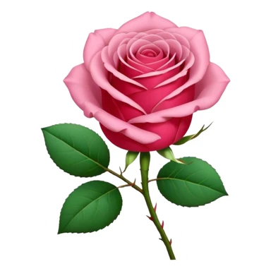 One pink🌹 and one red flower 🌹 on with red band  sticker