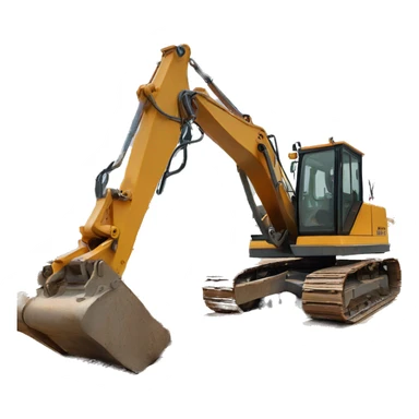 Excavator ￼ gives thumbs up sticker