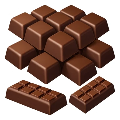 un réseau avec plusieurs chocolats reliés  sticker