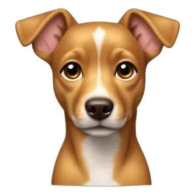 Pincher miniature dog goldenBrown sticker