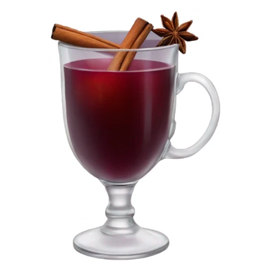 Mulled wine with star anise sticker