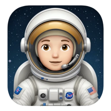 an astronout in space sticker