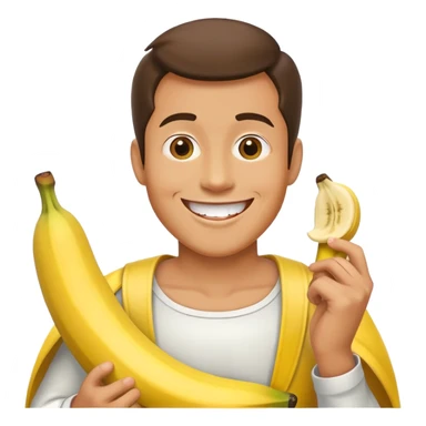 Banana crazy man sticker