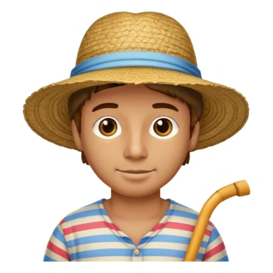 Gondolier striped shirt sticker