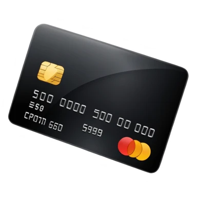 black credit card, no text sticker