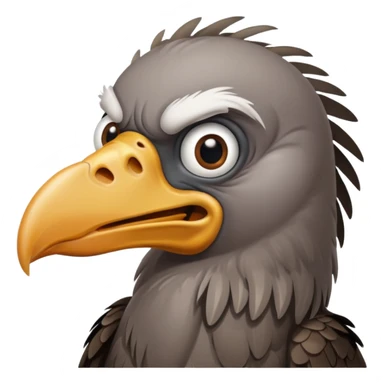 vulture but comical, like lurking but kind of dumb sticker