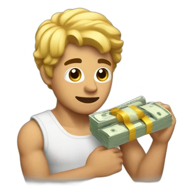 adonis with money sticker