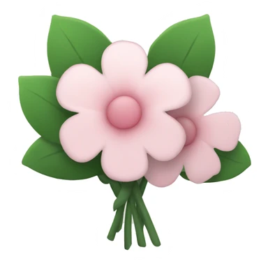 light pink flower bouquet sticker