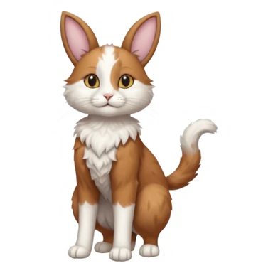 Long Nose Breed Dog. Rabbit Ears. Cat Arms Legs Torso Tail Anthropomorphic Fusion Hybrid (Character OC) sticker