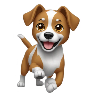 Chaynt qui danse avec un chien sticker