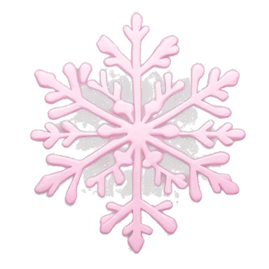 pastel pink snowflake  sticker