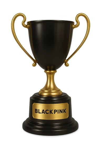 Blackpink trophy, no background sticker