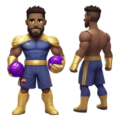 Messi mix thanos sticker