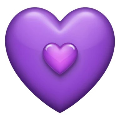 A purple heart with a J and an H in it sticker