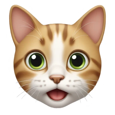 surprised cat sticker