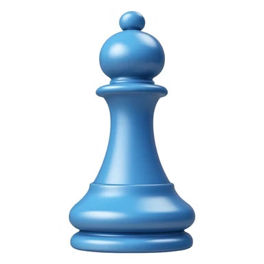 white plastic chess pieces, pawn, white sticker