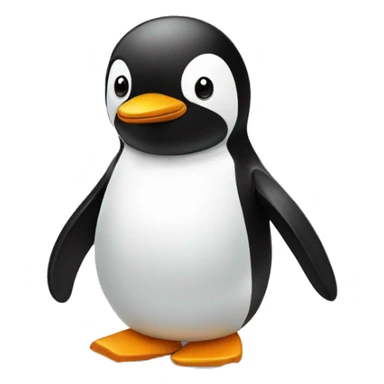 Emoji di un pinguino col fiocco  sticker