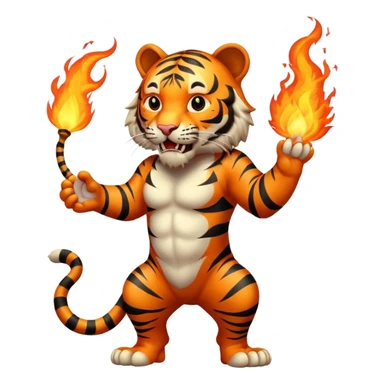 tiger  vintage-circus-performer-spitting-fire sticker
