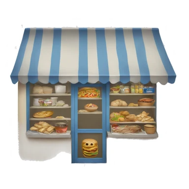 Greek street food shop sticker