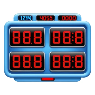 scoreboard blue (#00A3E0) and red (#F9423A) sticker