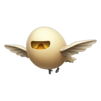 flying eggplan\t sticker