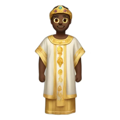 radiant high-fashion tunic of the Biblical times sticker