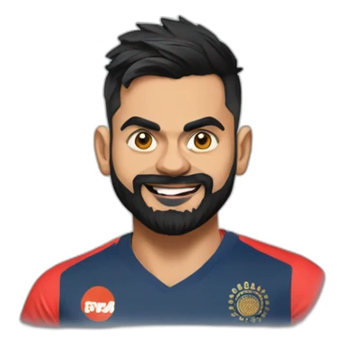Virat kohli wearing punjab t shirt sticker