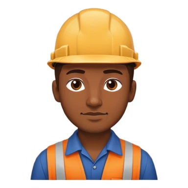 mason worker brick concrete sticker