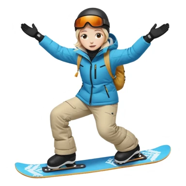 Snowboarding sticker