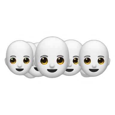 white stickman team emoji sticker