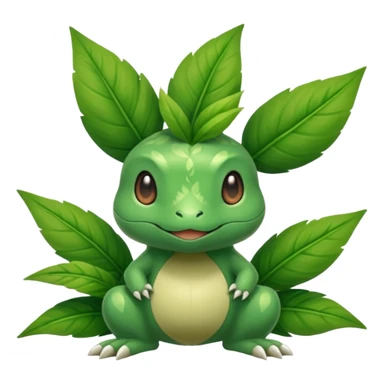 Pokemon red and green legendary grass type sticker