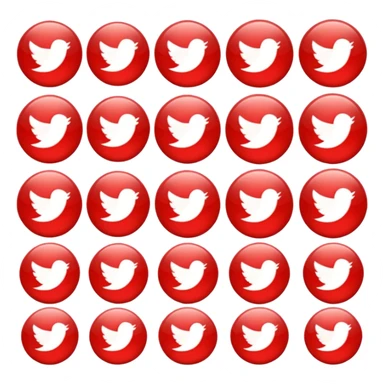 RED SOCIAL MIDIA POST BUTTON sticker