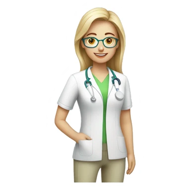  Female physiotherapist assistant  sticker