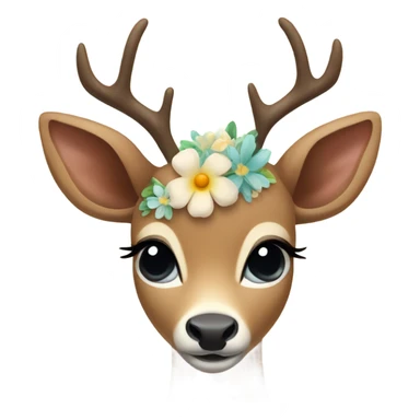 Girly deer sticker