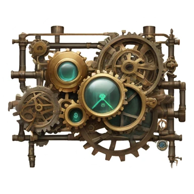  steampunk frame on modern empty radar screen  sticker