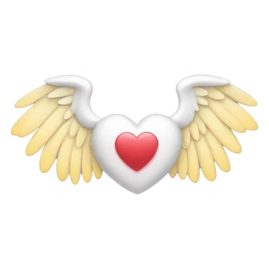 a heart with wings  sticker
