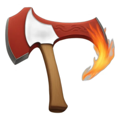 Red fire Axe  sticker