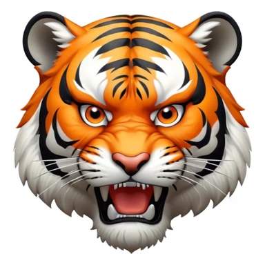 angry Tiger Full Body sticker