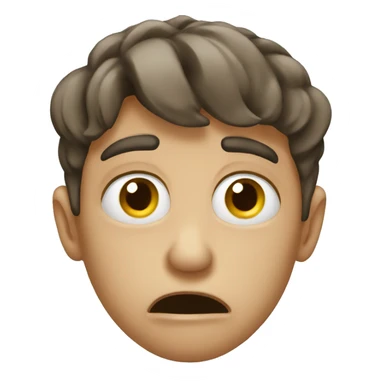 emoji with extreme disgust sticker