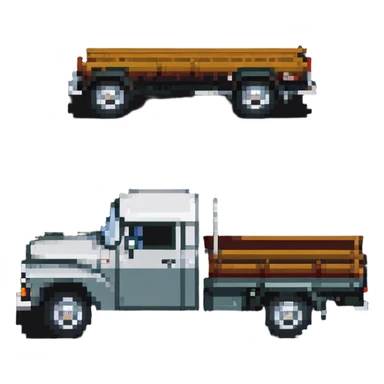 Classic ZIL-130 Soviet flatbed truck, iconic Russian vehicle from 1960s sticker