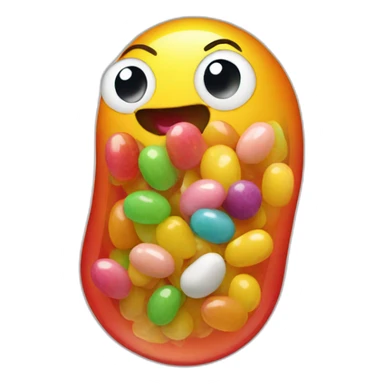 Jellybean shaking sticker