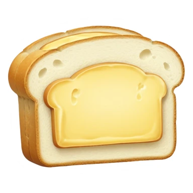 whire bread with butter sticker