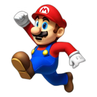Mario jump sticker