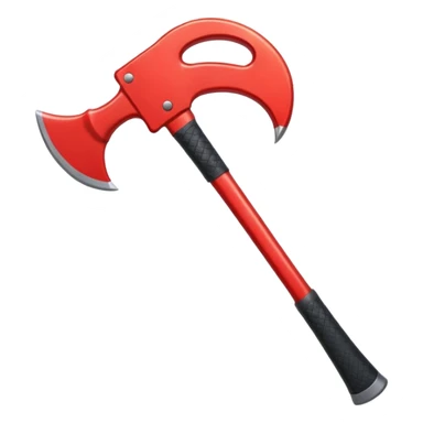 A Axe – bright red fire axe sticker
